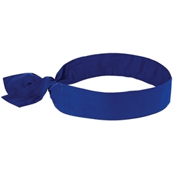 Ergodyne CHILL-ITS® 6700 Solid Blue Cooling Bandana (Tie)