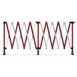 Barrier Group 6m Red/White Port-a-guard Expandable Barrier Kit BPG600RW