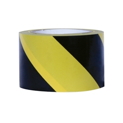 Black/Yellow Floormarking Tape 75mm x 33m