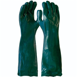 Blue Rapta Green PVC 45cm Sand Dipped Gloves