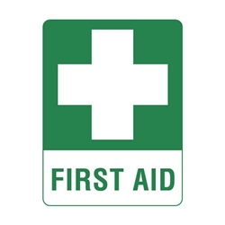 Emergency Signs - First Aid Sticker