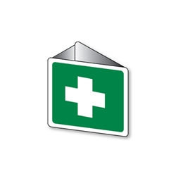 First Aid Triangular Off Wall Sign 225 x 225