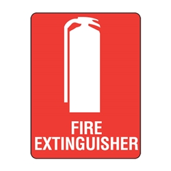 Fire Extinguisher Poly Sign