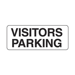 Visitor Parking Metal Traffic Sign 450x300mm
