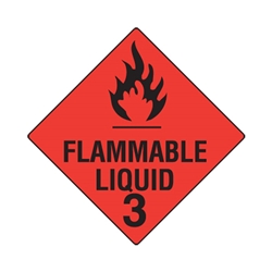 Hazchem Flammable Liquid 3 Metal Sign 270 x 270mm