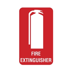 Fire Extinguisher Poly Sign