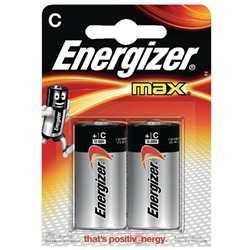 Energizer Max Alkaline C Batteries 2Pk