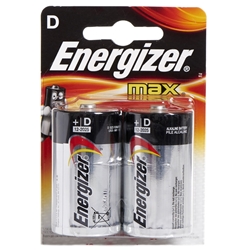 Energizer Max Alkaline D Batteries 2Pk