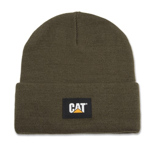 CAT® Workwear Cat Label Cuff Beanie - Army-Moss