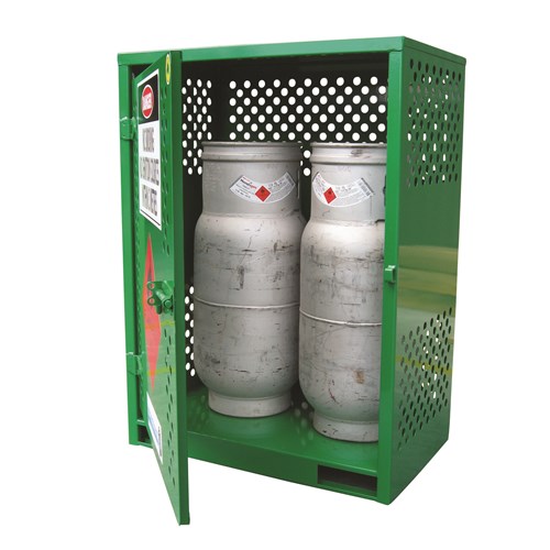 Storemasta Forklift Gas Bottle Storage Cage 2 Bottles GF02