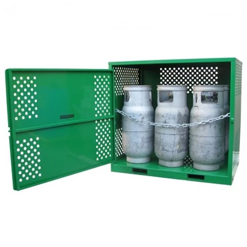 Storemasta Forklift 6 Bottle Gas Bottle Storage Cage GF06