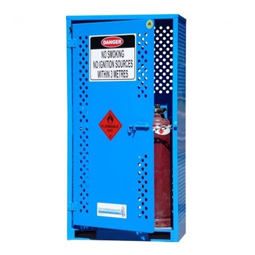 Storemasta Single Sided 4 Gas Cylinder Storage Cage AG1SS