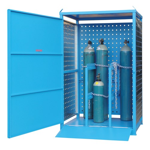 Storemasta Single Sided 12 Cylinder Gas Cylinder Storage Cage AG6SS
