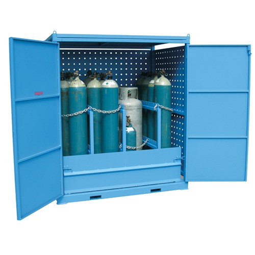 Storemasta Single Sided 20 Gas Cylinder Storage Cage AG12SS