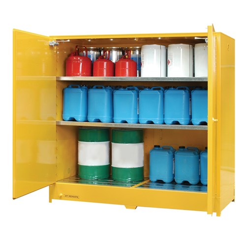 Storemasta 650L Large Capacity Flammable Liquid Storage Cabin Cabinets PS650SS