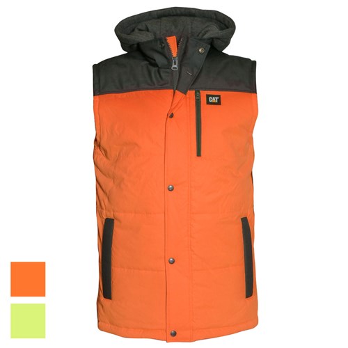 CAT® Workwear Hi-Vis Hooded Work Vest