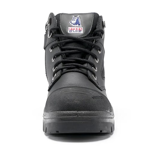 Steel Blue Parkes Side Zip Steel Toe Scuff Cap Lace Up Work Safety Boots - Sand