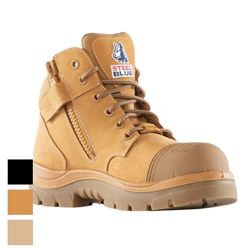 Steel Blue Parkes Zip Composite Scuff Cap Safety Boots