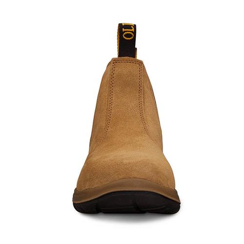 Oliver Beige Elastic Sided Safety Boots