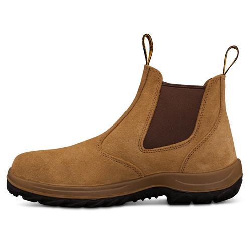 Oliver Beige Elastic Sided Safety Boots