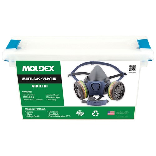 Moldex® 7000 Series A1B1E1K1 Multi-Gas/Vapour Respirator Kit (Medium)