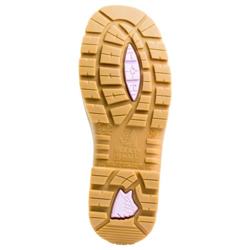 Steel Blue Southern Cross® Side Zip Steel Toe Scuff Cap Women's Lace Up Safety Work Safety Boots - Wheat 