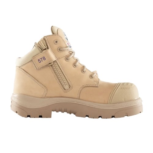 Women's Parkes Zip Composite Toe Scuff Cap Safety Boots