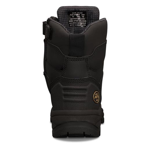 Oliver 150mm Side Zip Lace Up Work Safety Boots - Black