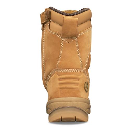 Oliver 200mm Hi-Leg Side Zip Lace Up Work Safety Boots - Wheat