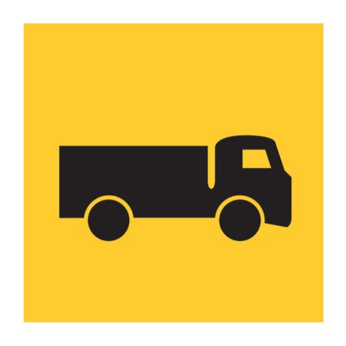 Symbolic Truck 600x600mm Multi-Message Sign CT284-T2-25LH