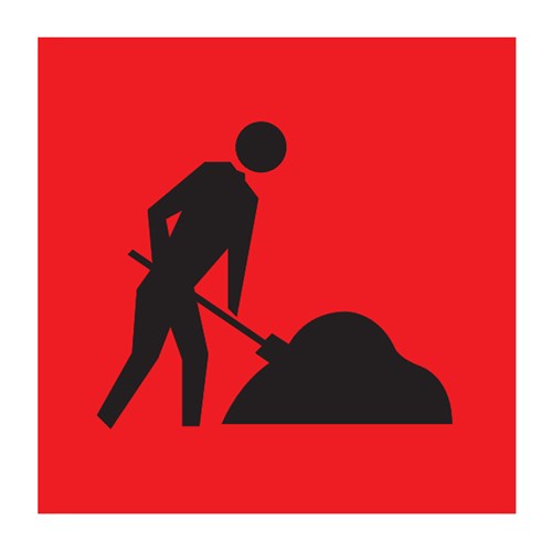 Symbolic Worker 600x600mm Multi-Message Sign CT284-40FR