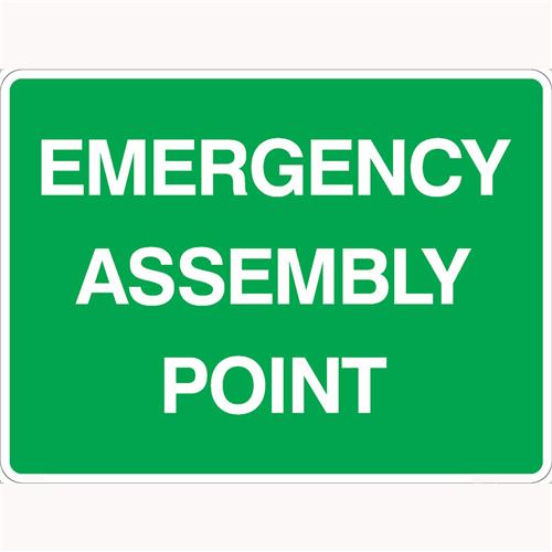 Emergency Signs - Emergency Assembly Point Metal Sign_600x450mm