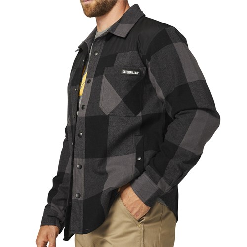 Men's insulated shirt jacket