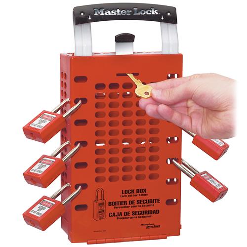Master Lock® Latch Tight™ Red Group Lock Box 503RED