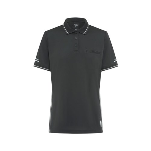 Womens Aerocool S/S CP Polo -  Black