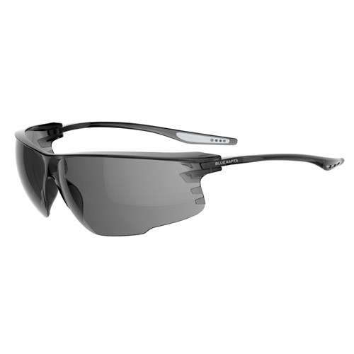 Safety Glasses - Blue Rapta 'NANO' General Purpose Safety Glasses - Smoke Frame Smoke Lens