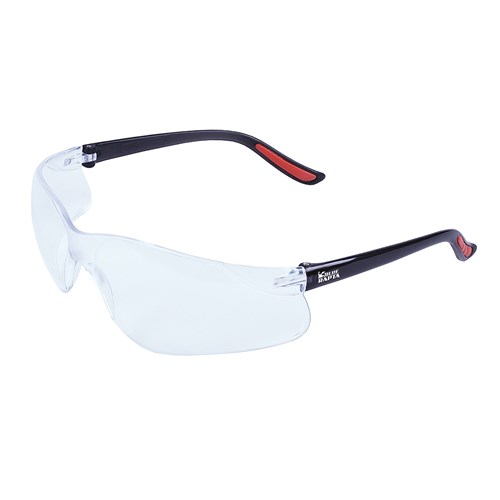 Safety Glasses - Blue Rapta Stormfront Safety Glasses - Black Frame Clear Lens