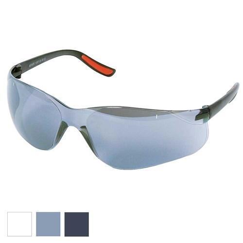 Safety Glasses - Blue Rapta Stormfront Safety Glasses -  Black Frame Light Mirror Lens