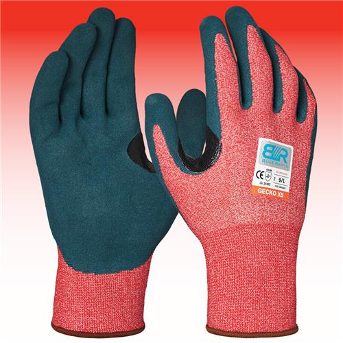 Blue Rapta 'GECKO X5' Cut Resistant Latex Foam Palm Gloves BRX5GEK