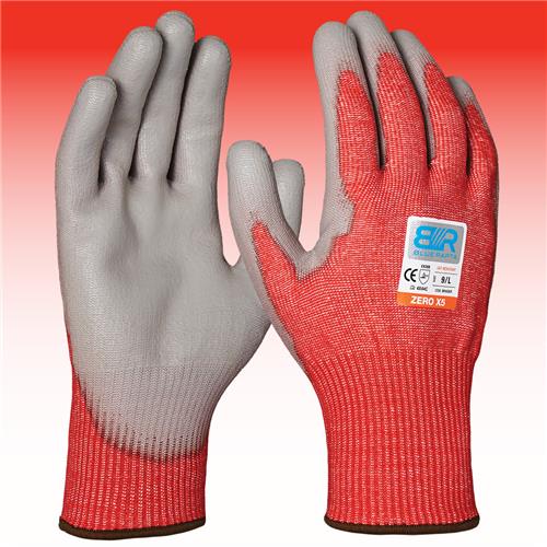 Blue Rapta 'ZERO X5' Cut Resistant PU Palm Coated Gloves