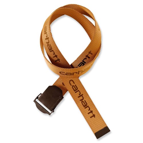 Brown web belts for men