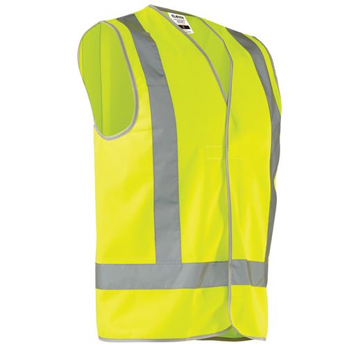 ELEVEN Workwear Day/Night Hi-Vis 'H' Taped Safety Vest
