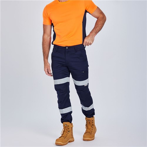 Cuffed taped work pants Lifestyle front