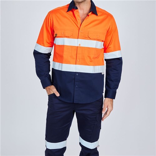 ELEVEN Workwear Evolution Hi-Vis L/S Drill Shirt - Lifestyle