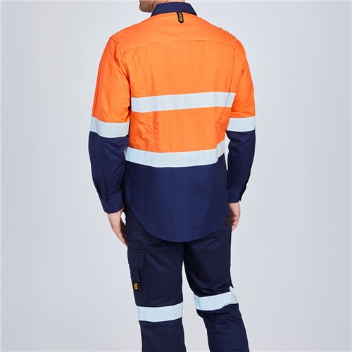 hi vis orange long sleeve shirt Rear