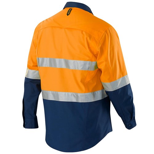 ELEVEN Workwear AEROCOOL Spliced Hi-Vis Perforated 3M™ 'Hoop' Taped Shirt
