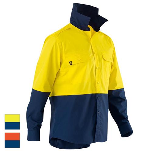 ELEVEN Workwear AEROCOOL Spliced Hi-Vis L/S Shirt