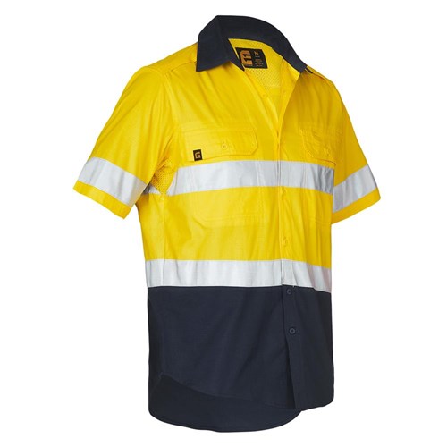 ELEVEN Workwear AEROCOOL Hi-Vis Spliced Taped S/S Shirt