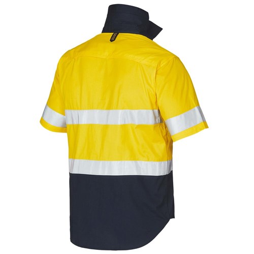 ELEVEN Workwear AEROCOOL Hi-Vis Spliced Taped S/S Shirt
