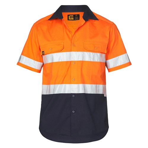 ELEVEN Workwear AEROCOOL Hi-Vis Spliced Taped S/S Shirt